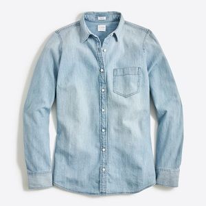 J.Crew Perfect Fit denim chambray shirt